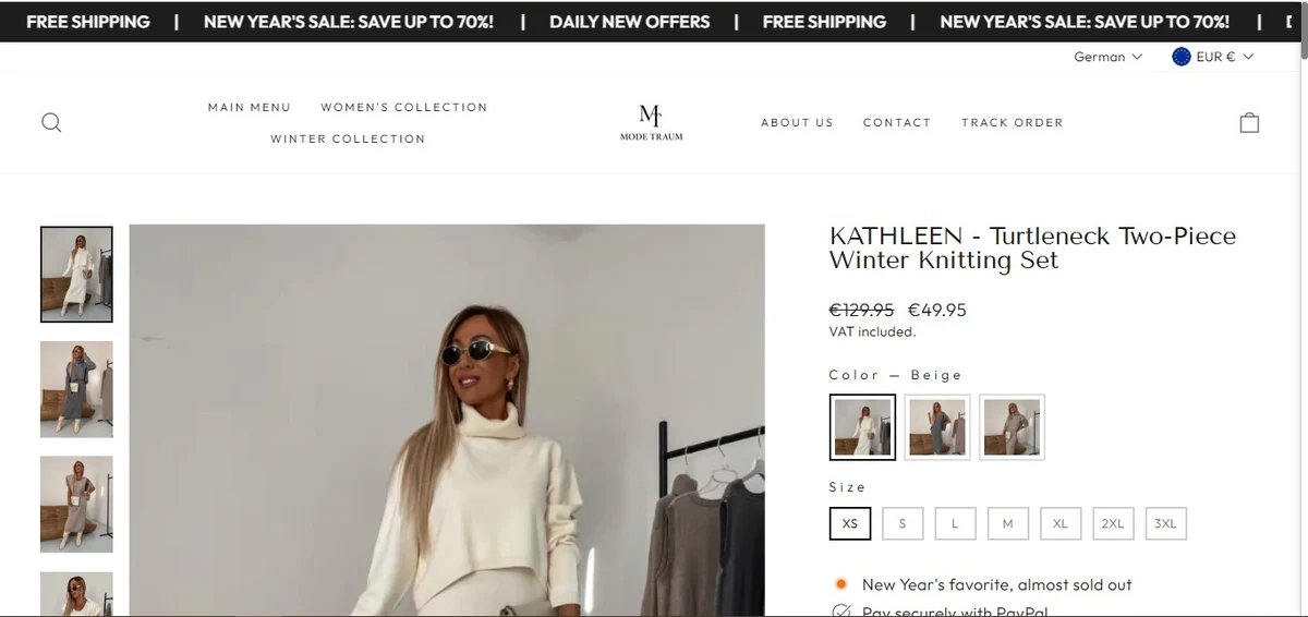Fashion E-Commerce Product Listings